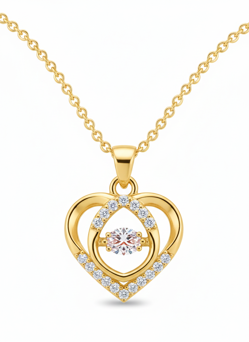The Heartbeat Sparkle Necklace