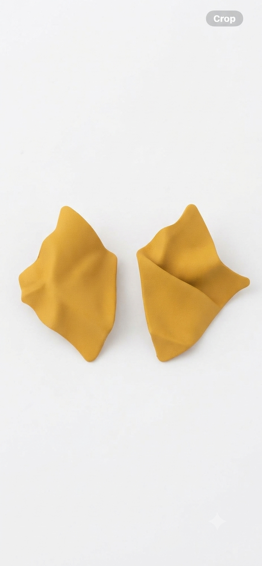 Aura Folded Abstract Stud Earrings