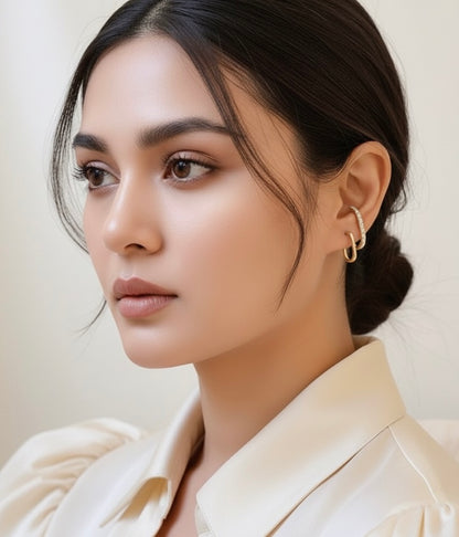 The Helix Sparkle Climber Earrings