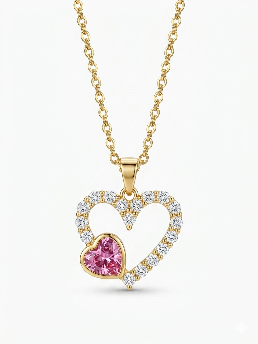 Serpentine Heart Necklace