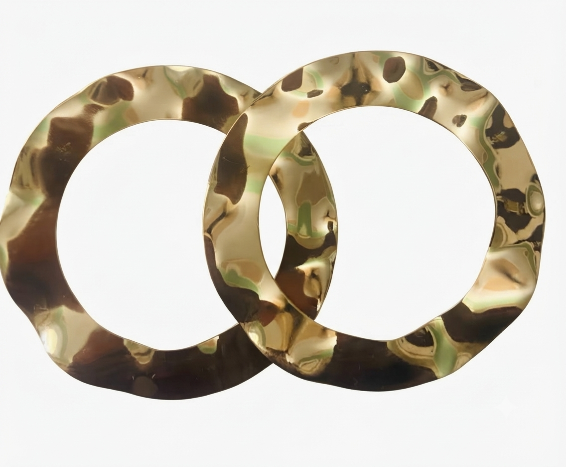 Solstice Wavy Gold Hoops