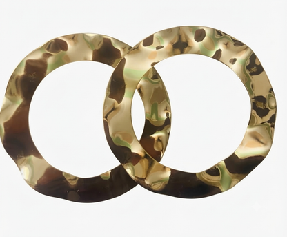 Solstice Wavy Gold Hoops