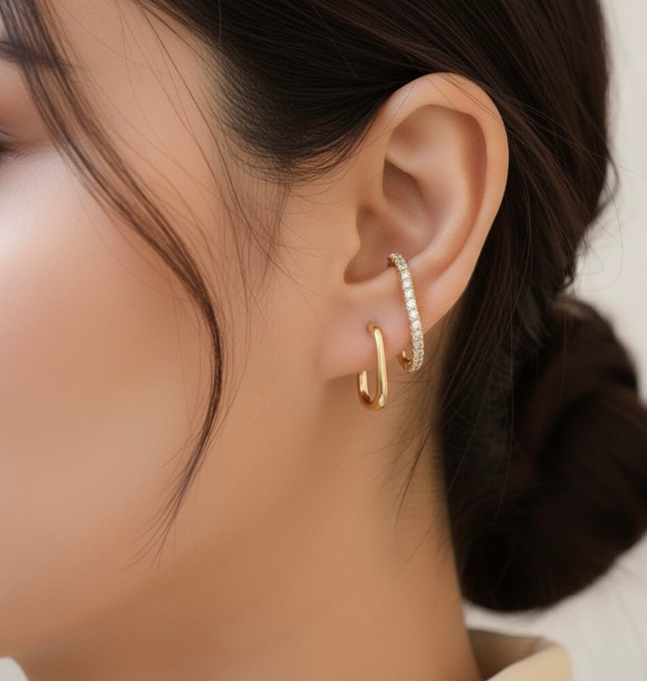 The Helix Sparkle Climber Earrings