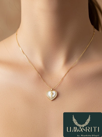The Golden Arrow Heart Necklace