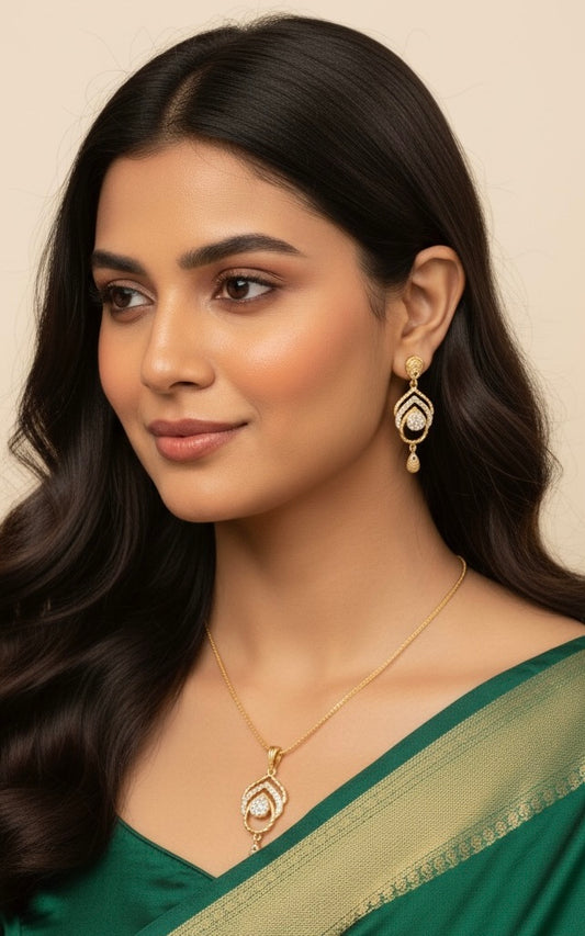 Majestic Teardrop Filigree Set