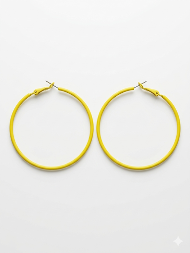 The Citrus Pop Hoops Earrings