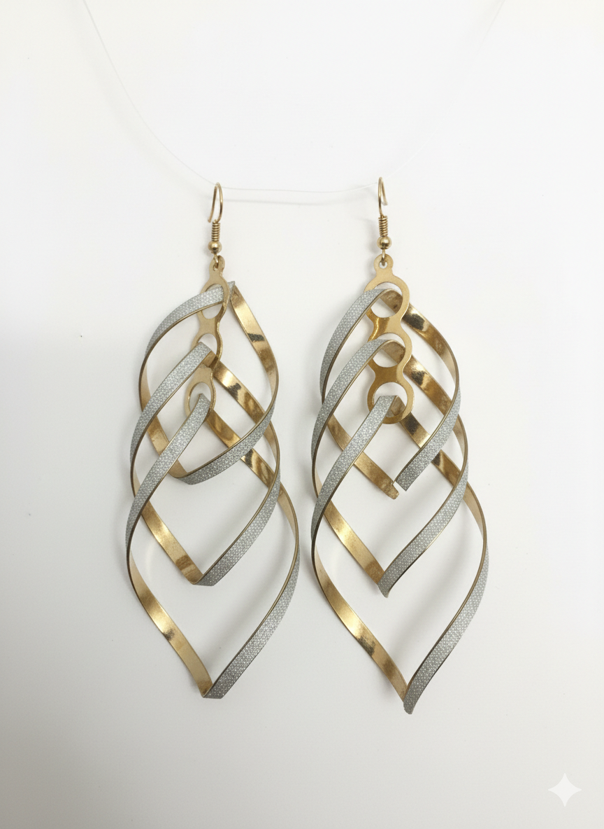 Twirl & Swirl Danglers Earrings