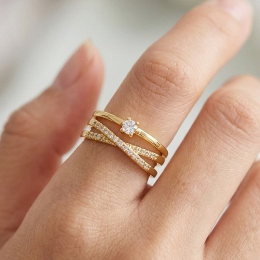 The Lumina Cross Over Ring