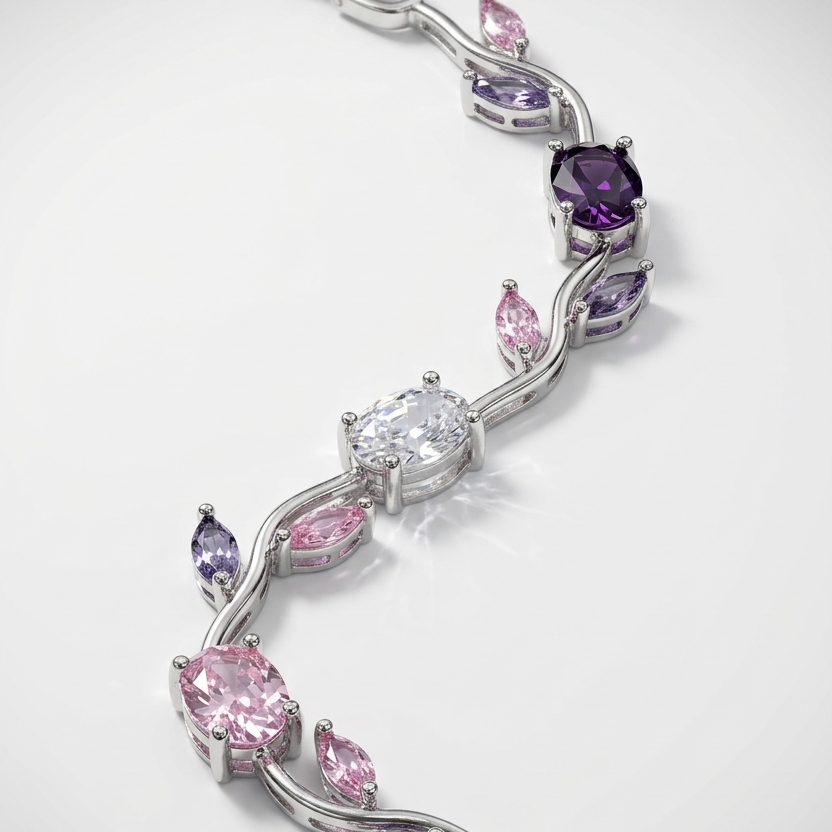 Tulip Bloom Bracelet Silver