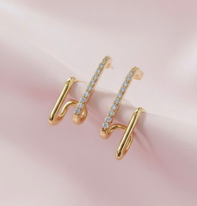 The Helix Sparkle Climber Earrings