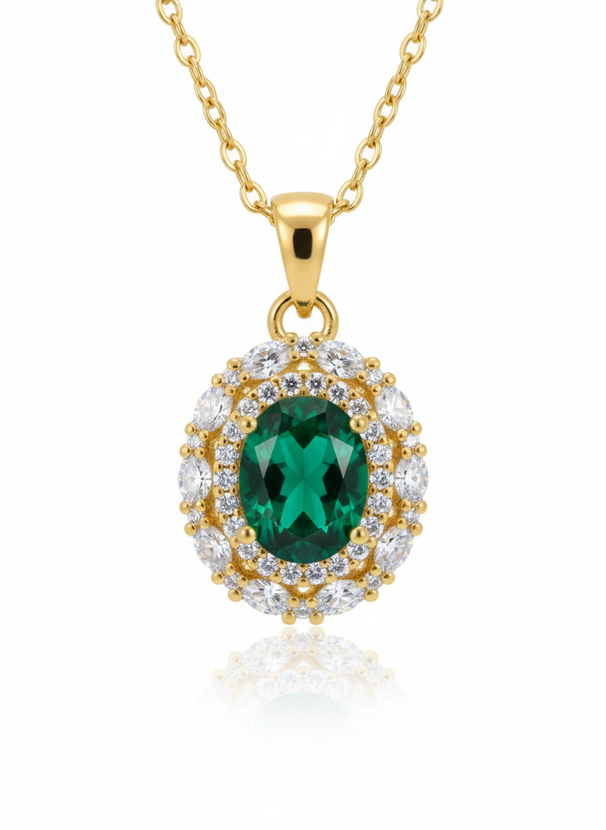 The Everly Emerald Pendant