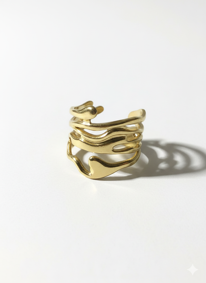 The Molten wave Ring