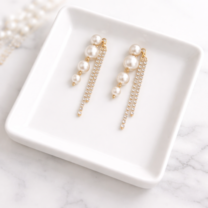 The Pearl Waterfall Earring