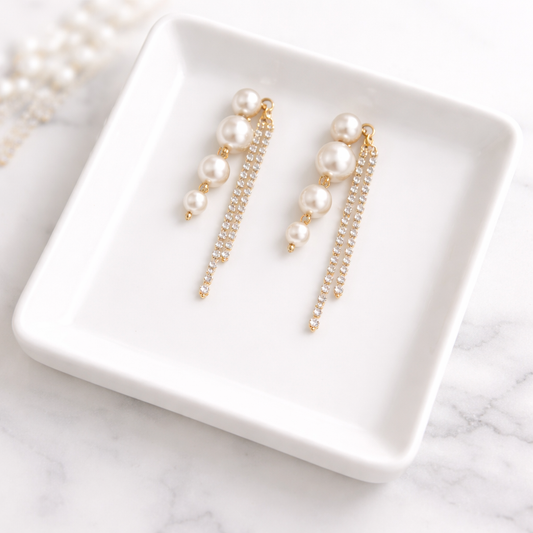 The Pearl Waterfall Earring