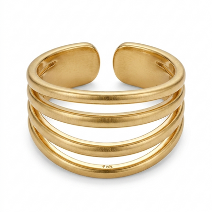 Golden thrill Band Adjustable Ring