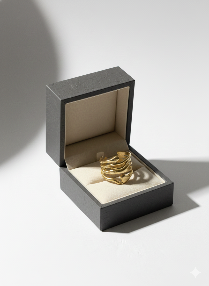The Molten wave Ring