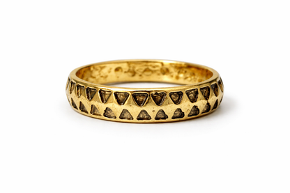 The Tessera Gold Band Ring
