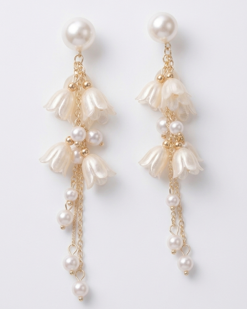 The Pearl Lily Drop Earrings