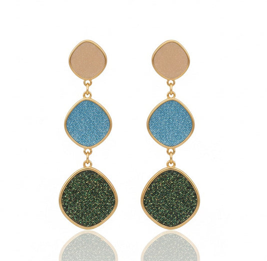 Earth & Sky Druzy Drop Earrings