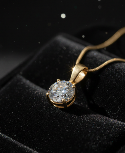The Solitaire Muse Pendant