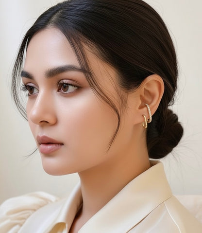 The Helix Sparkle Climber Earrings