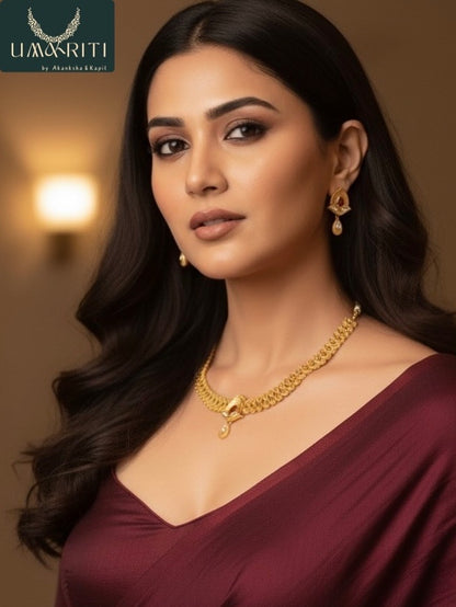 The Golden Bloom Necklace set