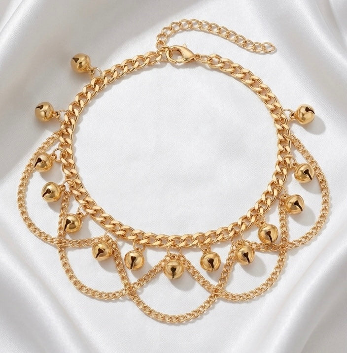 The Golden Ghugru Anklet