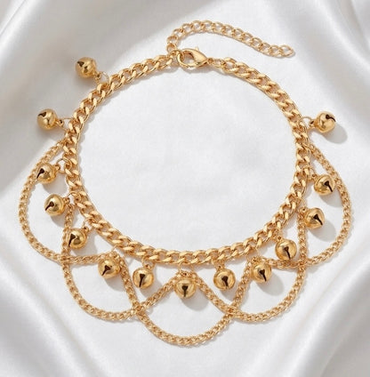 The Golden Ghugru Anklet