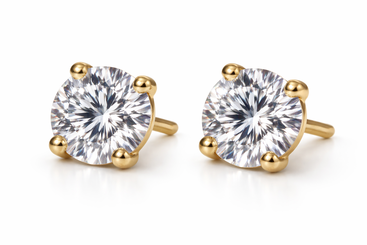Nora Solitaire Studs Earring
