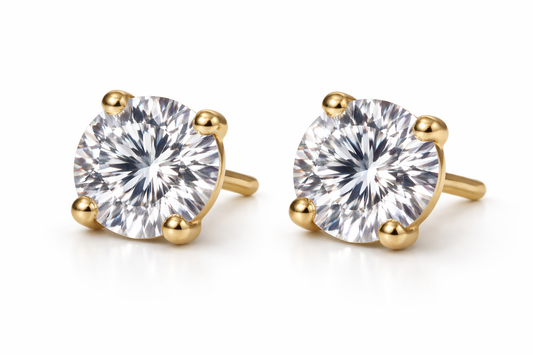 Nora Solitaire Studs Earring