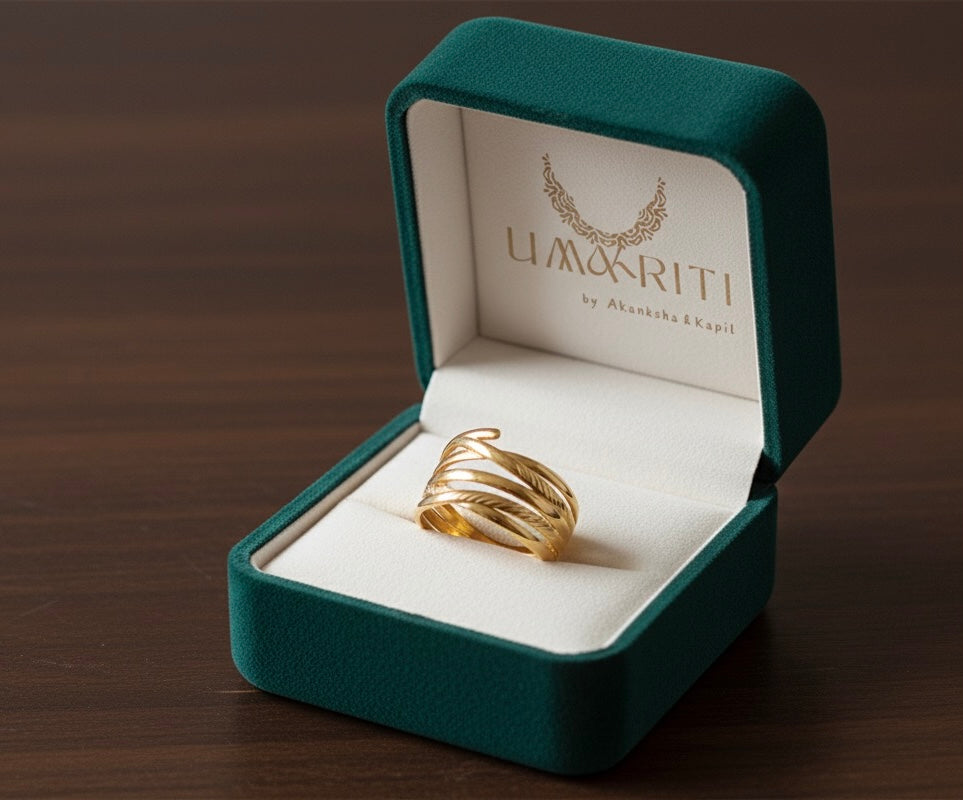 Golden Quill -Five-Band Adjustable Ring