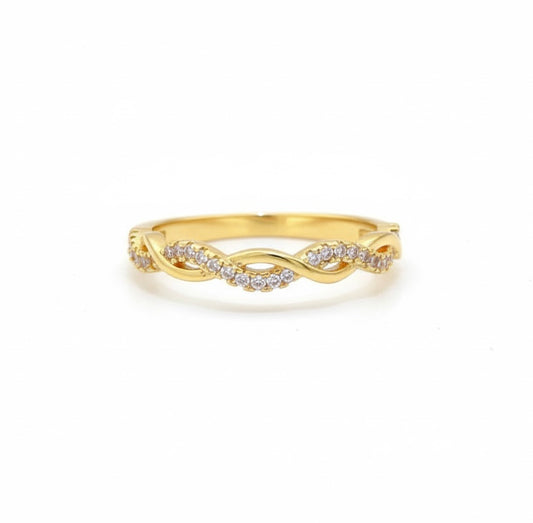 Infinity Twist Band Ring