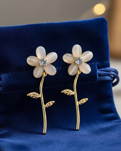 The Elysian Stem Drop Earrings