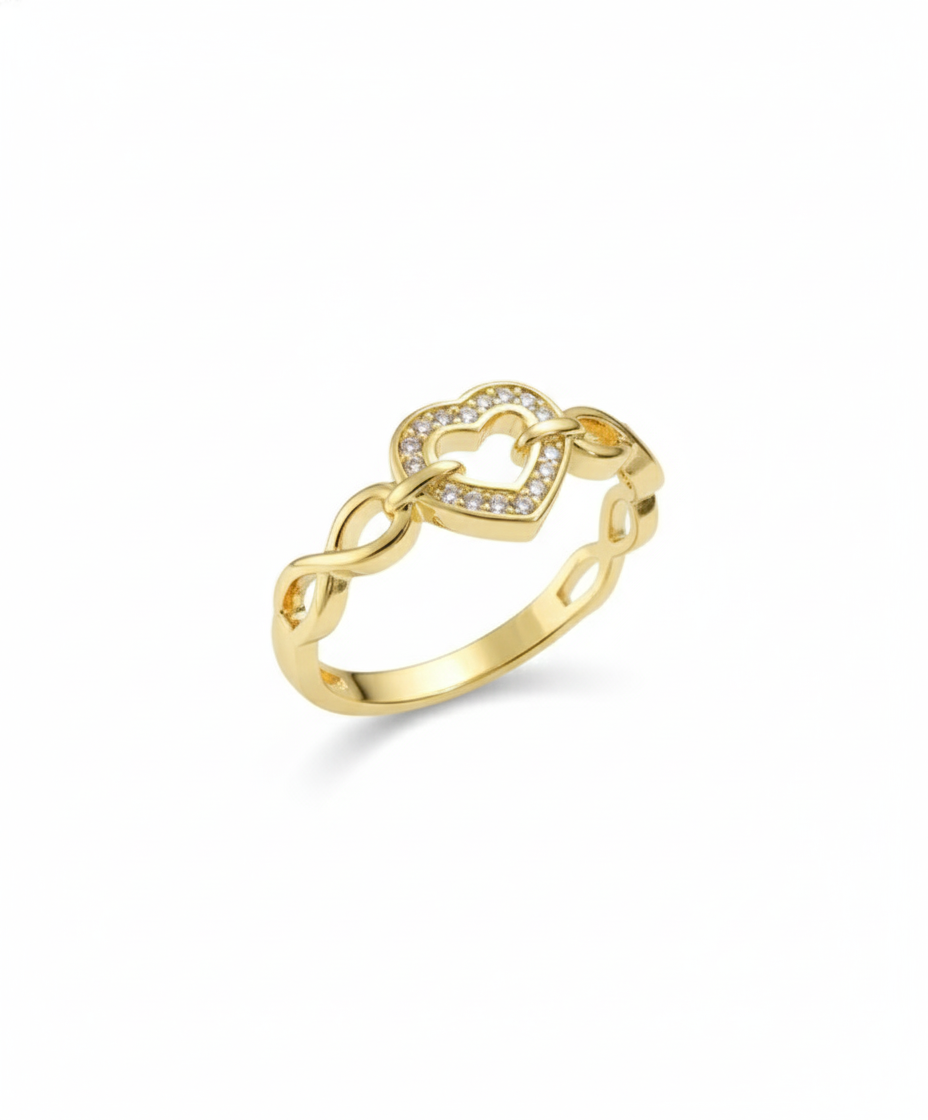 The Infinity Heart Sparkle Ring
