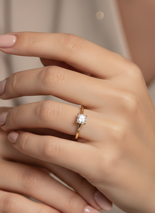The Princess-cut Solitaire Ring