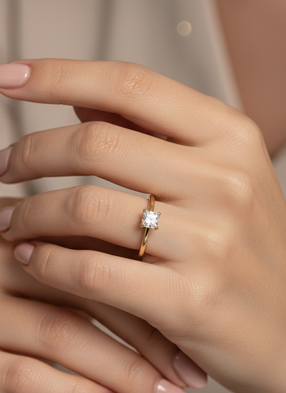 The Princess-cut Solitaire Ring