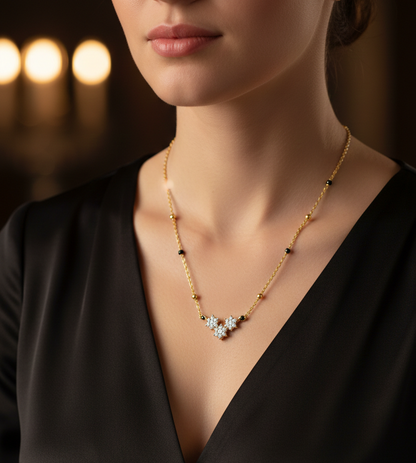The Trinity Bloom Mangalsutra
