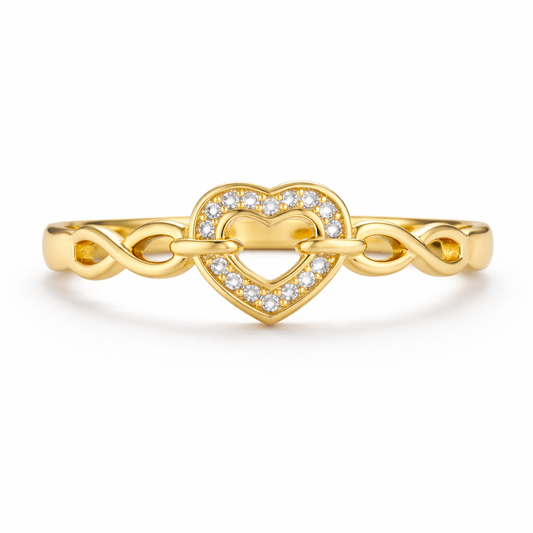The Infinity Heart Sparkle Ring