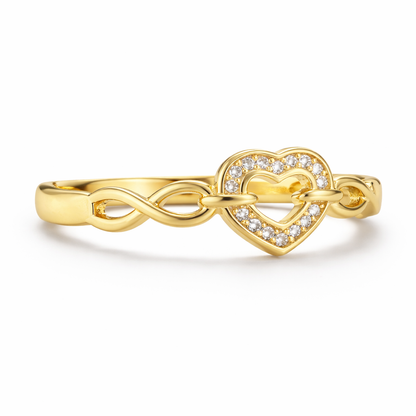 The Infinity Heart Sparkle Ring