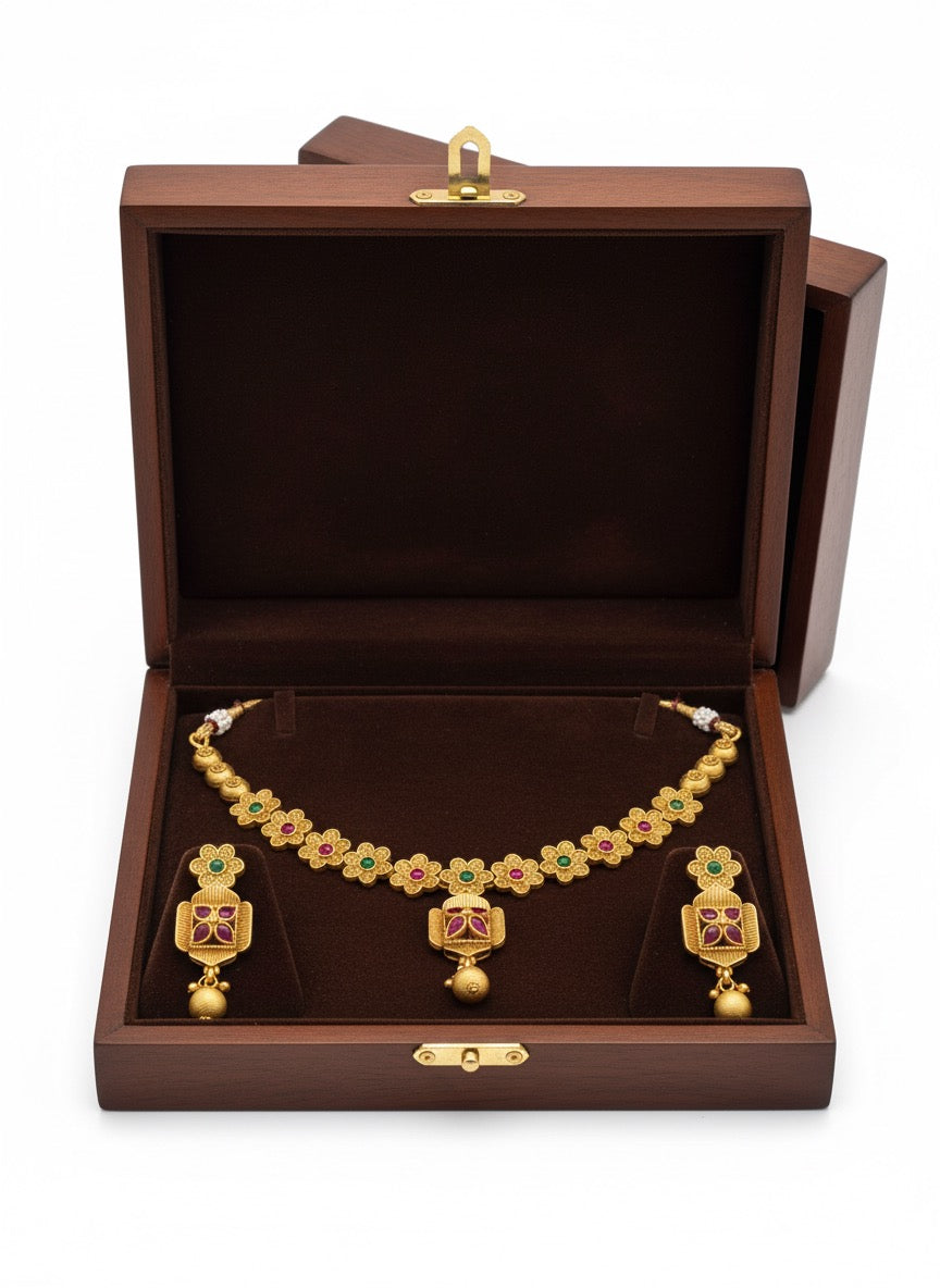 The 'Aura' Sculptural Gold-Tone Jewelry Set